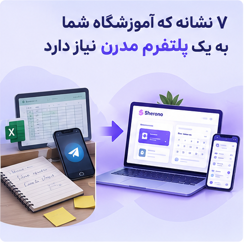 ۷ نشانه که آموزشگاه شما به یک پلتفرم مدرن نیاز دارد